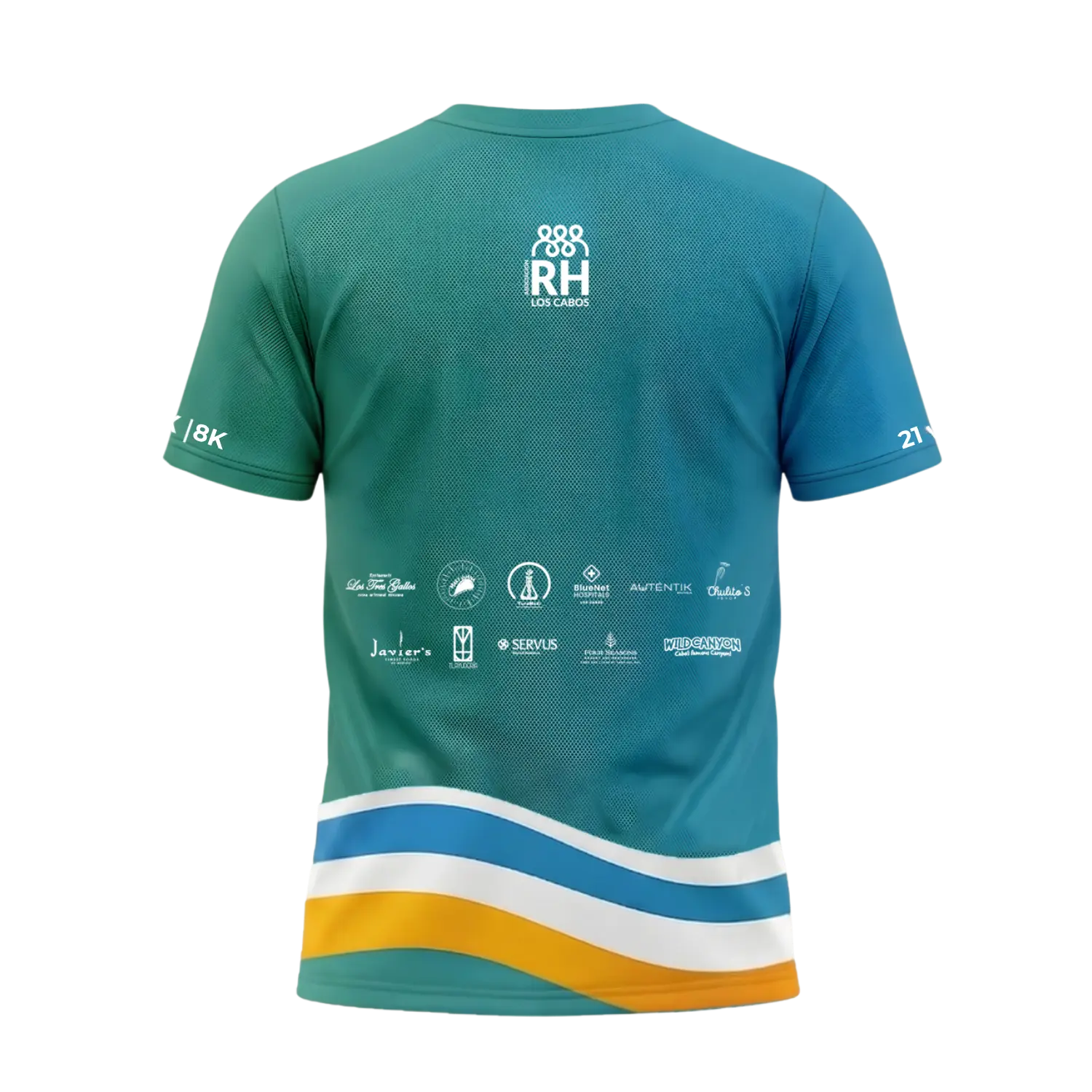 Reverso de la camiseta conmemorativa